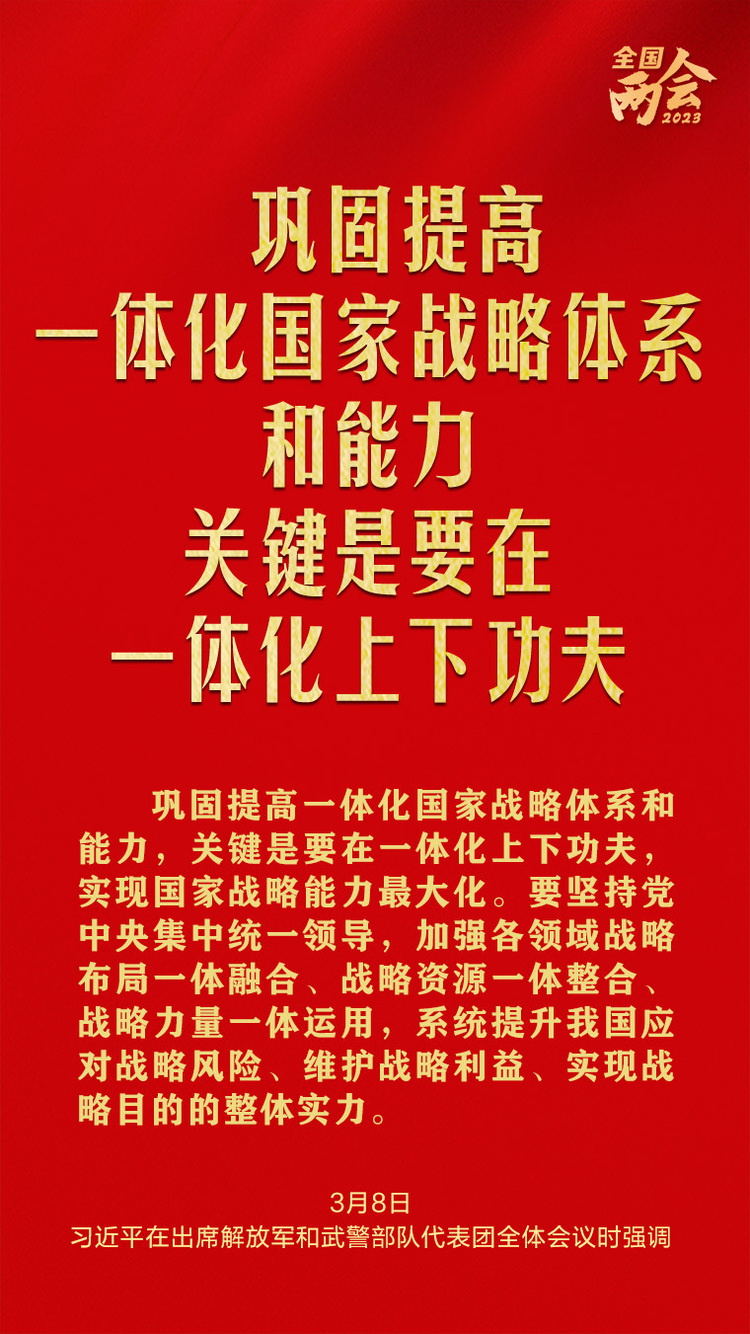 習近平總書記兩會金句