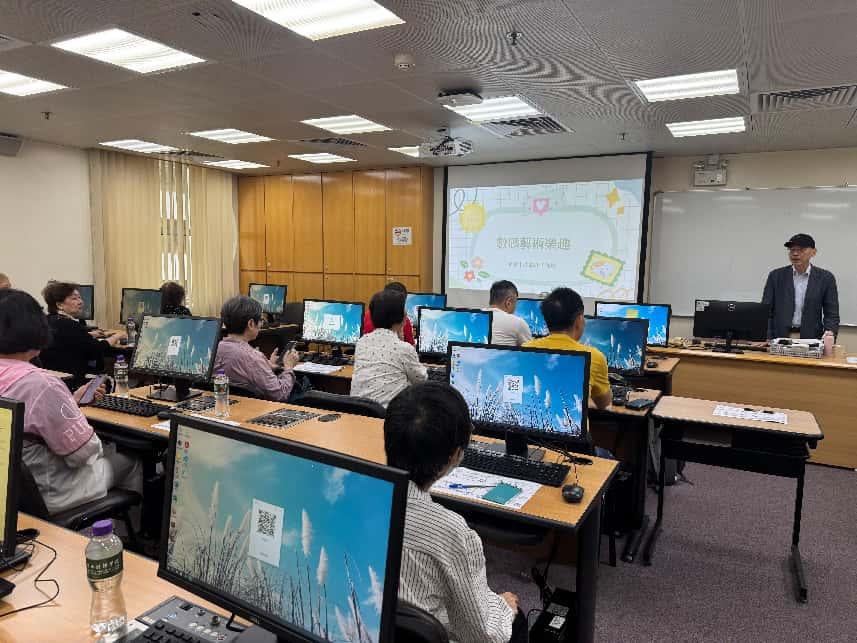 圖為長者AI數碼藝術設計課程。中西創新學院供圖