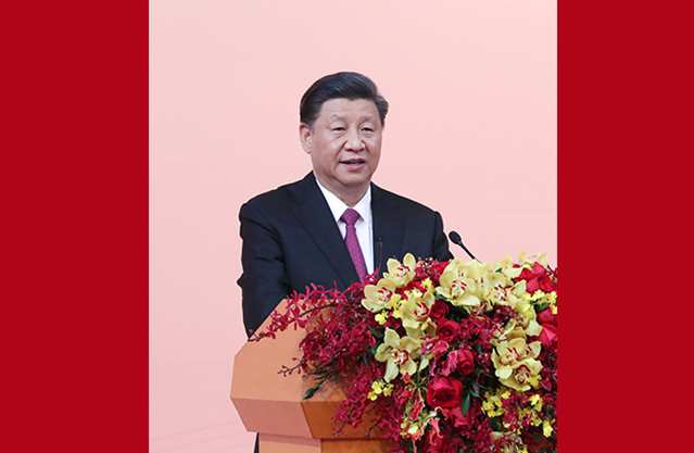 习近平出席澳门特别行政区政府欢迎晚宴并发表重要讲话